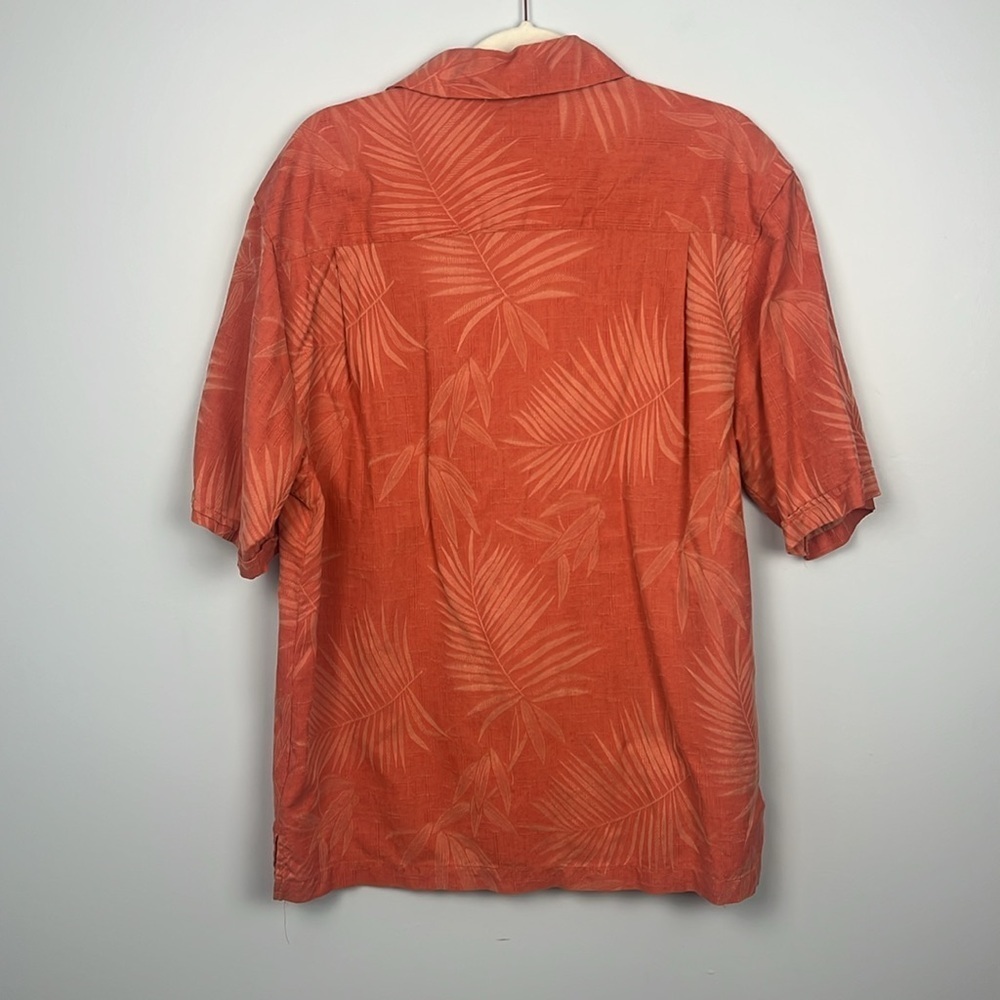 Jamaica Jaxx 100% silk tropical Hawaiian button down mens medium shirt - Picture 9 of 9